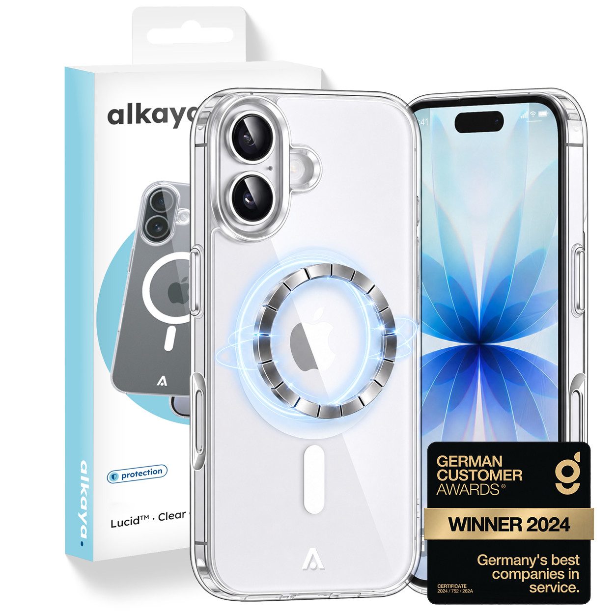 alkaya. Handyhülle Premium Hülle Magsafe Für Apple iPhone Case Magnet Cover Bumper Schutz iPhone 17, 6,3 Zoll, 15,9 cm, Schutzhülle, MagSafe, extra starker Magnet