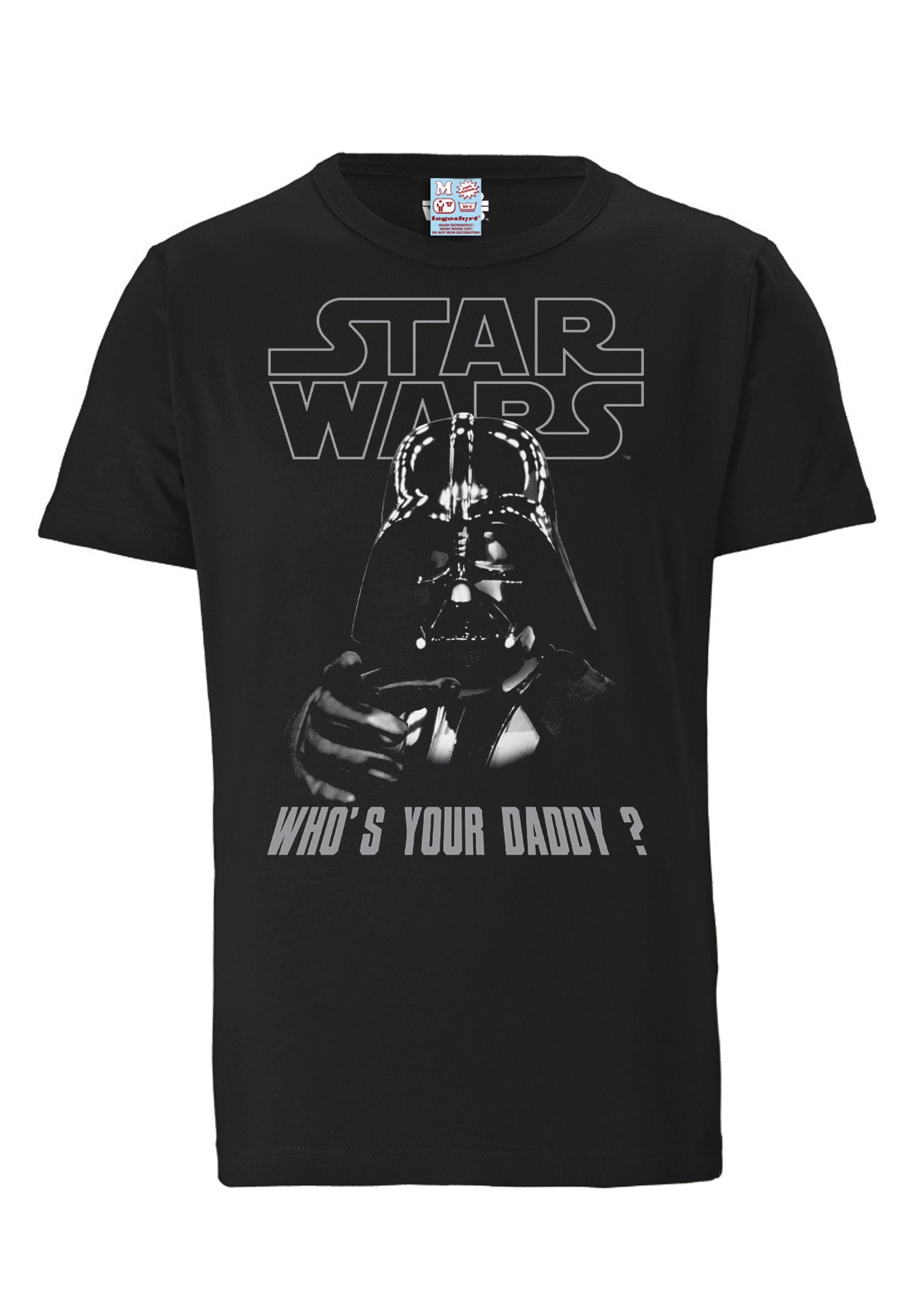 LOGOSHIRT T-Shirt Star Wars - Whos Your Print mit Daddy coolem