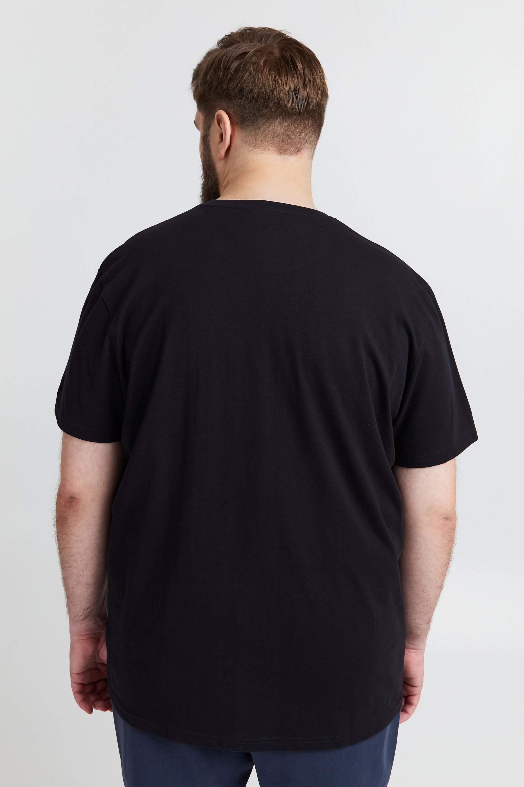 !Solid T-Shirt SDMingo Big & Tall Modisches Oberteil in großen Größen