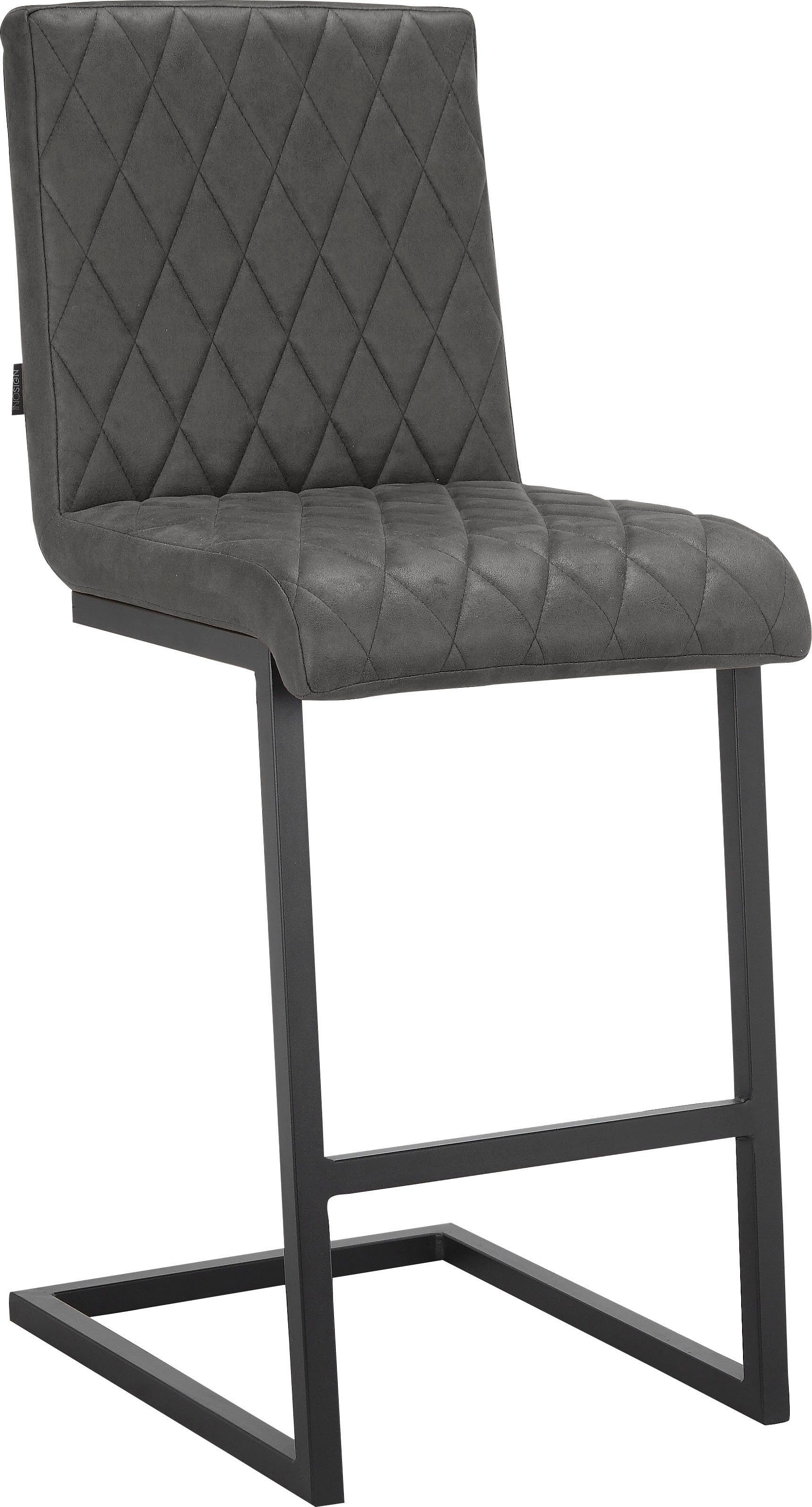 INOSIGN Bistrostuhl Janelle (2 St), Sitz und Rücken gepolstert, Nähte am Sitz und Rücken, Sitzhöhe 65 cm