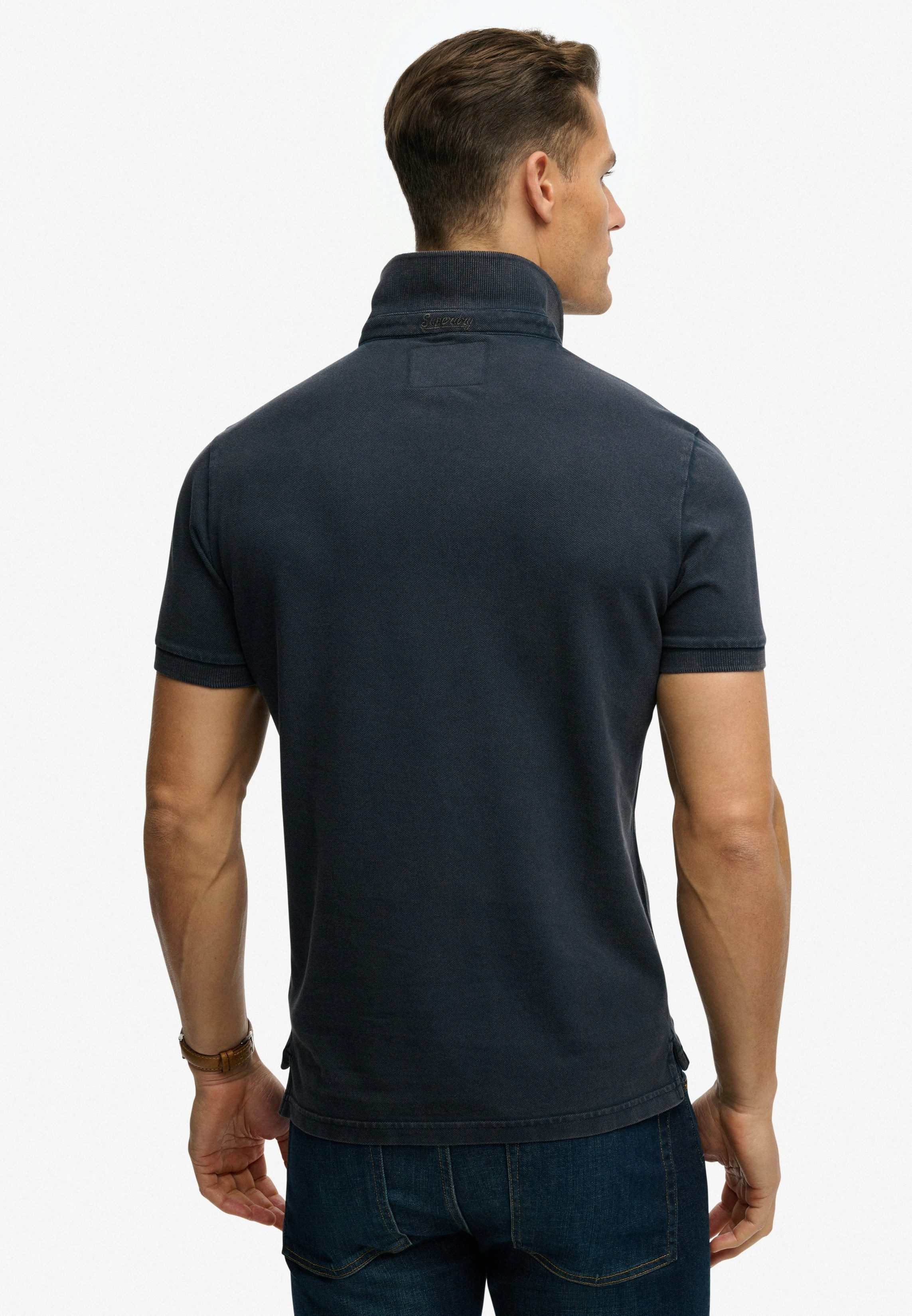Superdry Poloshirt VINTAGE DESTROY POLO Baumwolle, relaxed fit
