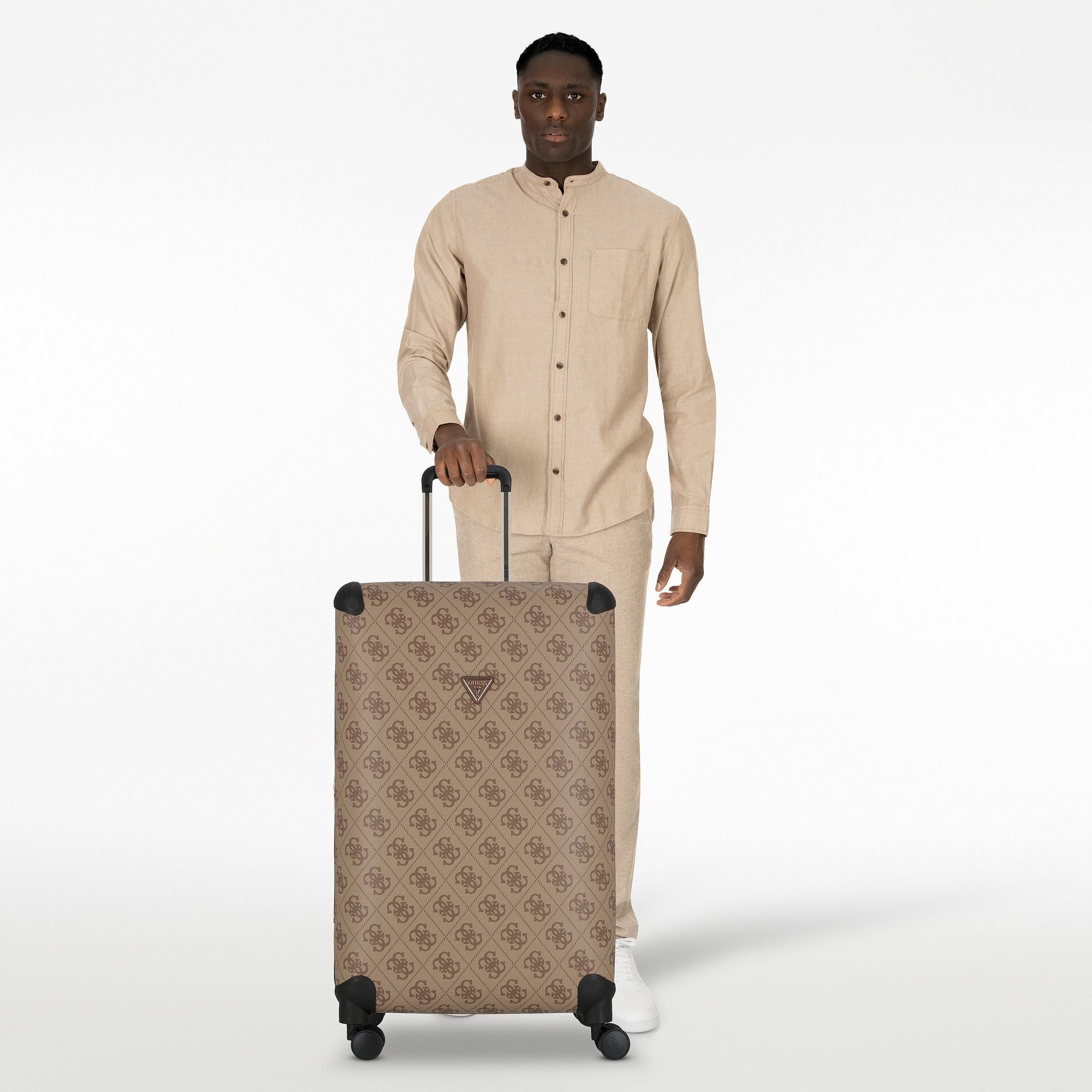 Guess Hartschalen-Trolley Berta, 4 Rollen, Polyurethan