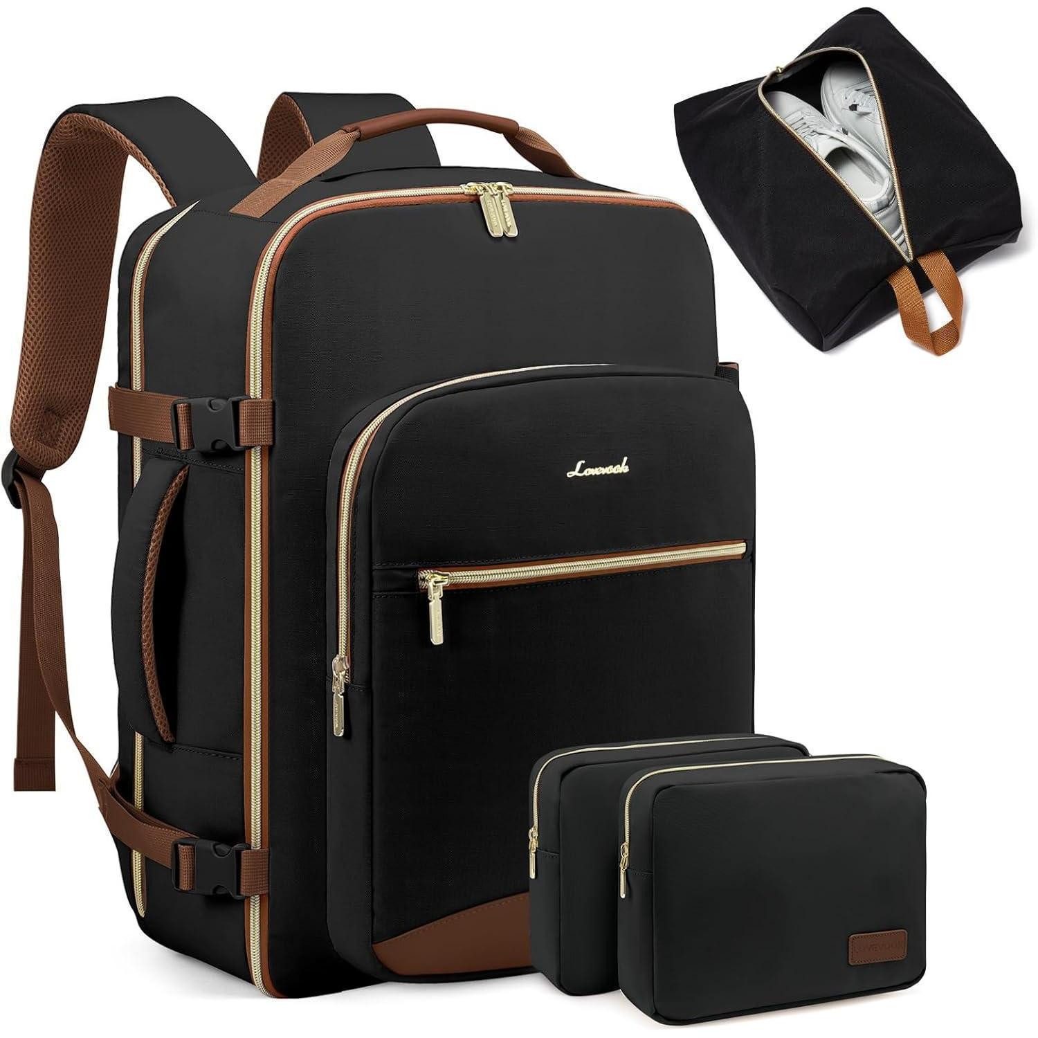 Reiserucksack Handgepäck Rucksack 40L Damen Reiserucksack wasserdicht 17'' Laptop