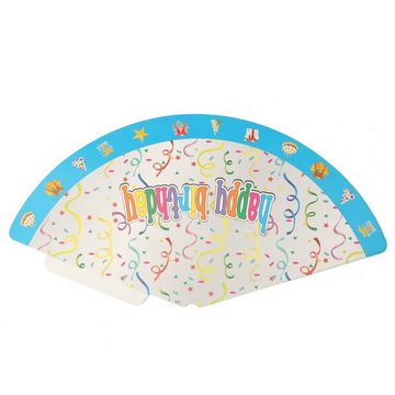 MAEREX Papierdekoration, 8er Set Lustige bunte Partyhüte 19,3cm für Kindergeburtstage