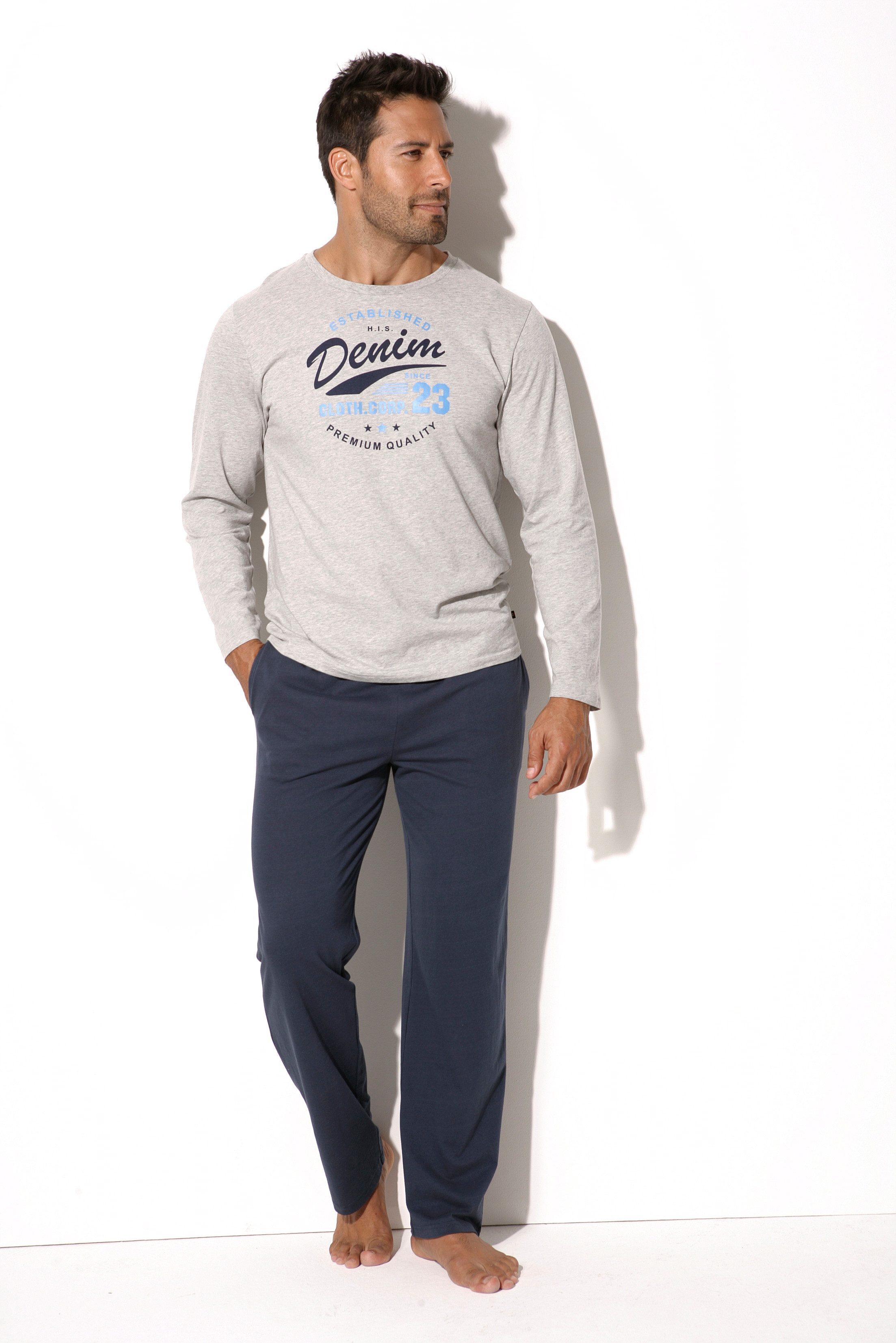 H.I.S Pyjama (Packung, 4 tlg., 2 Stück) Schlafanzug mit unterschiedlichem Design