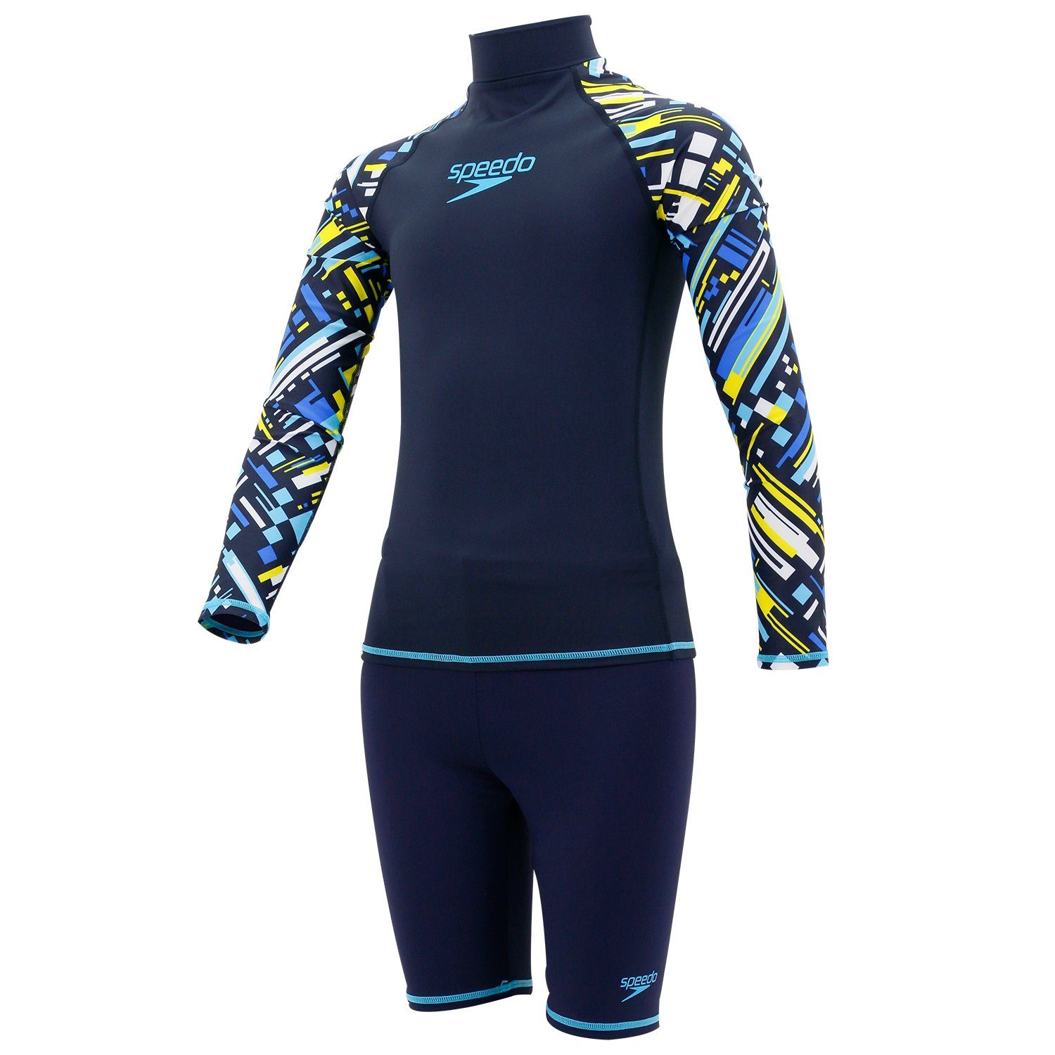 Speedo Badeanzug Outfit-Set aus Rashguard und Badehose für Jungen UPF 50+ SCHUTZ | Badeanzüge