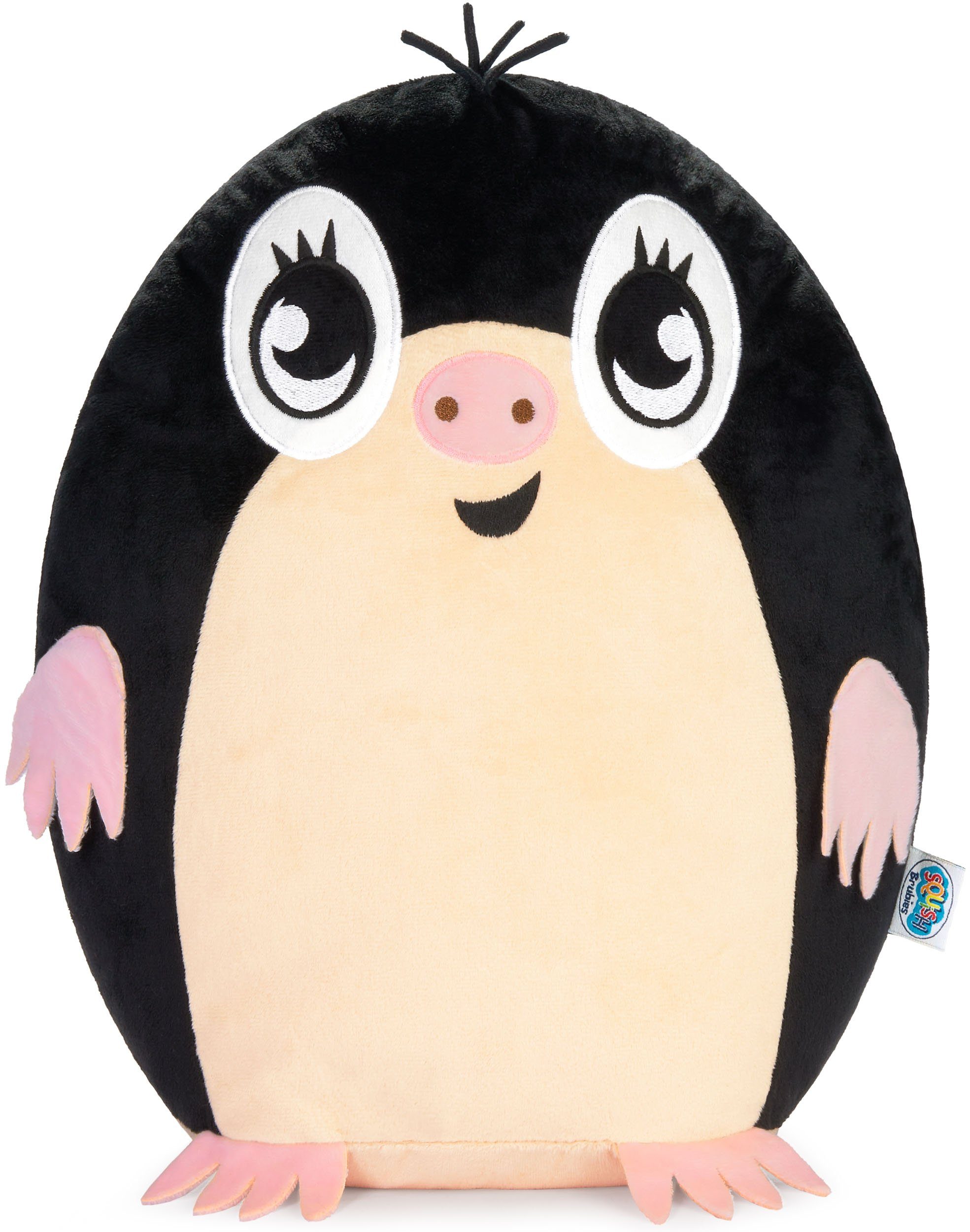 SQUISHBRUBIES Kuscheltier Marvin der Maulwurf - 35 cm Stofftier - Superweich (1-St., Schwarz und Beige), Plüschtier zum Kuscheln, Verschenken und Sammeln