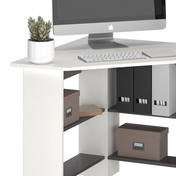 Vicco Schreibtisch EckBürotisch Computertisch 90x90cm ARION Weiß