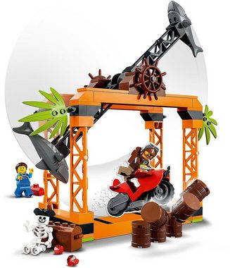LEGO® Konstruktionsspielsteine Haiangriff-Stuntchallenge (60342), LEGO® City Stuntz, (122 St)