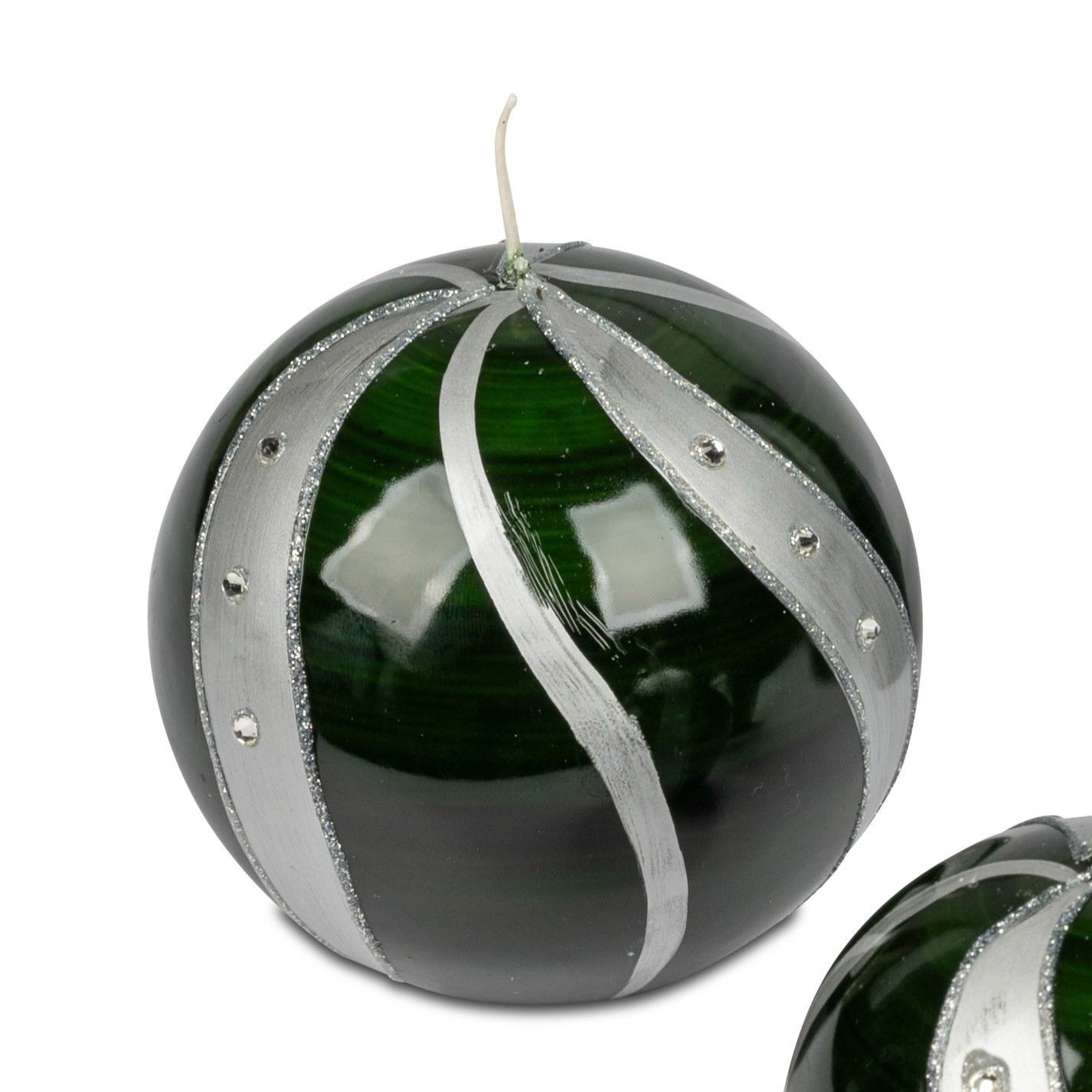 formano Kugelkerze Welle, Farbe: Grün, Motiv: Welle