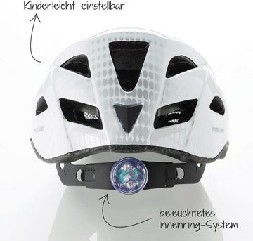 FISCHER Fahrrad Fahrradhelm Urban Lano L/XL, Verstellbarer Innenring-System; mit beleuchtetem Innenring-System