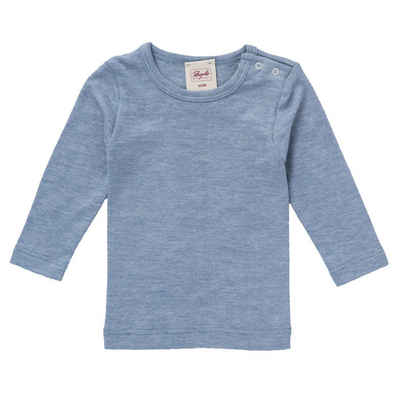 People Wear Organic Langarmshirt aus Baumwolle, Wolle und Seide, Baby Langarmshirt Bio Baumwolle, Bio Wolle