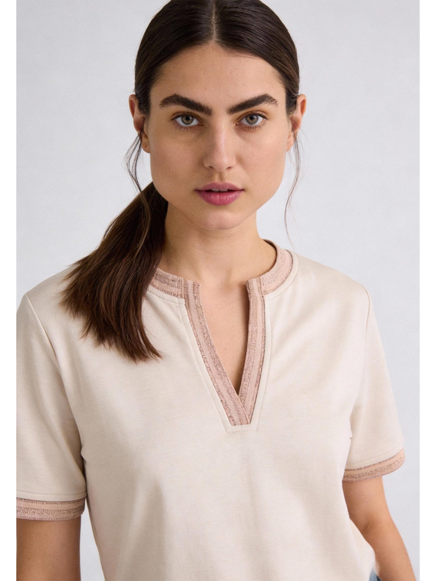 MORE&MORE Kurzarmshirt stylishes Kurzarmshirt günstig online kaufen