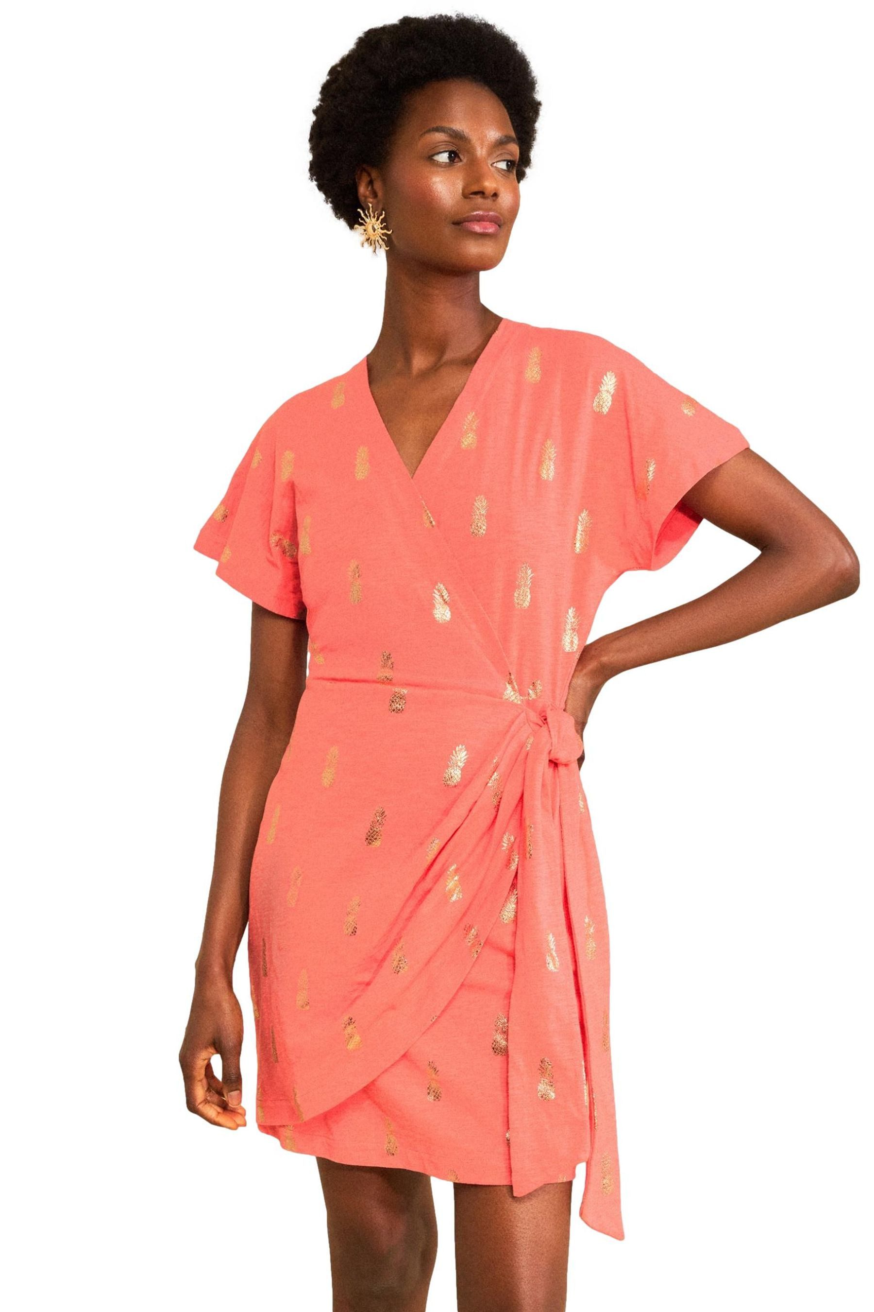 Love & Roses Jerseykleid Love & Roses Minikleid mit seitlicher Bindung (1-tlg)