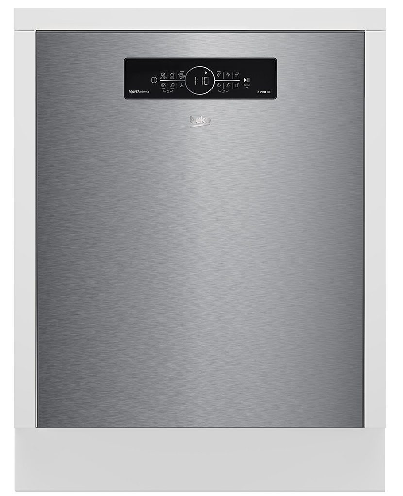 BEKO Unterbaugeschirrspüler BDDN36561XP, 15 Maßgedecke, SilentWash, Tastensperre, Wasserenthärtung: bis 50 dH