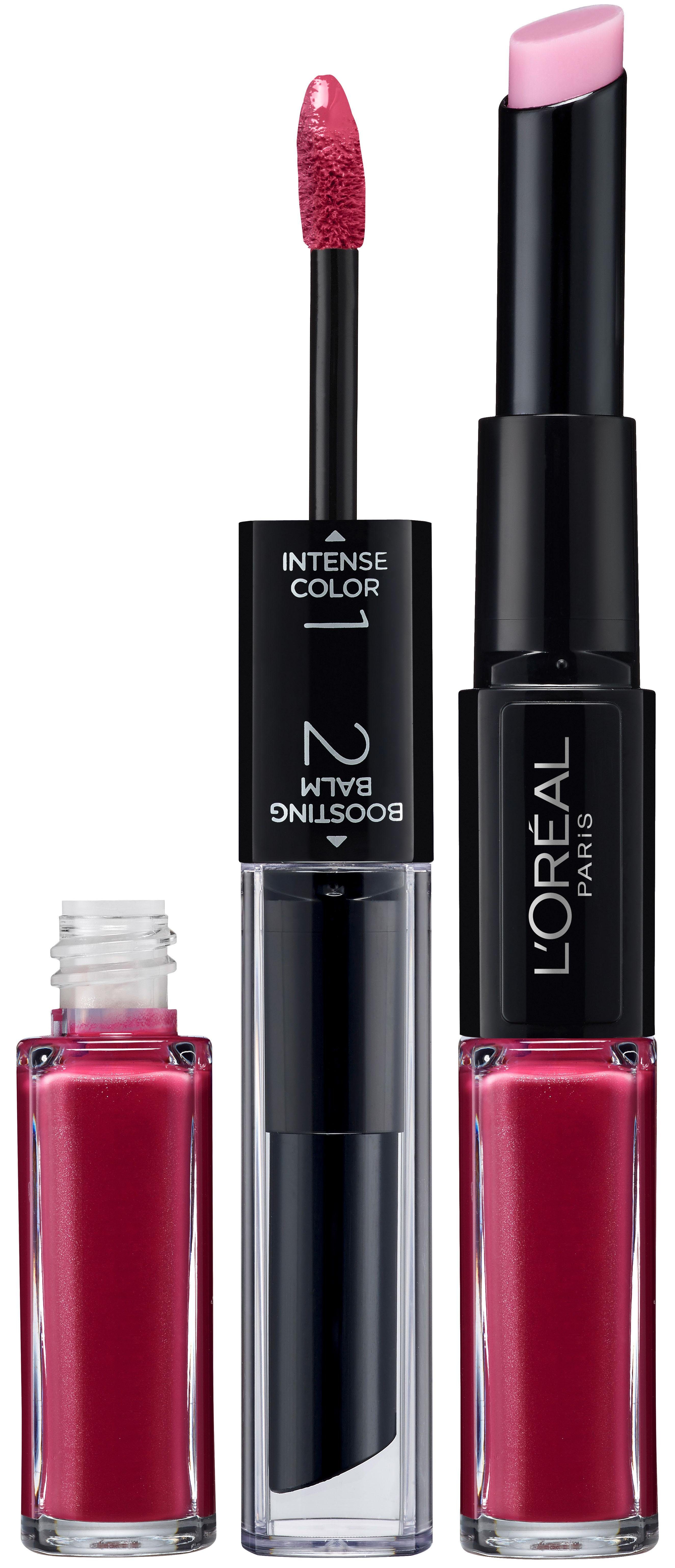 L'ORÉAL PARIS Lippenstift INFAILLIBLE 2-STEP LIP STICK, mit pflegendem Material, für geschmeidige Lippen, 24h Halt
