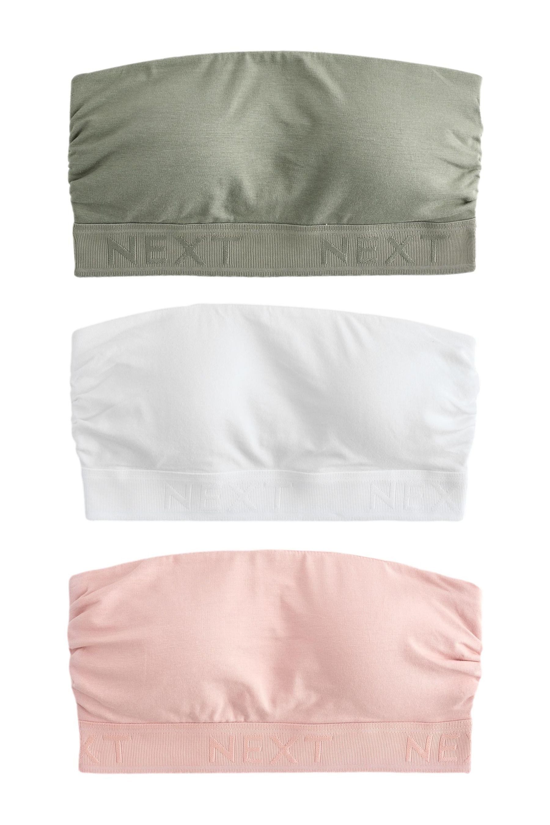 Next Bandeau-BH Bandeau-BHs mit hohem Baumwollanteil, 3er-Pack (3-tlg)