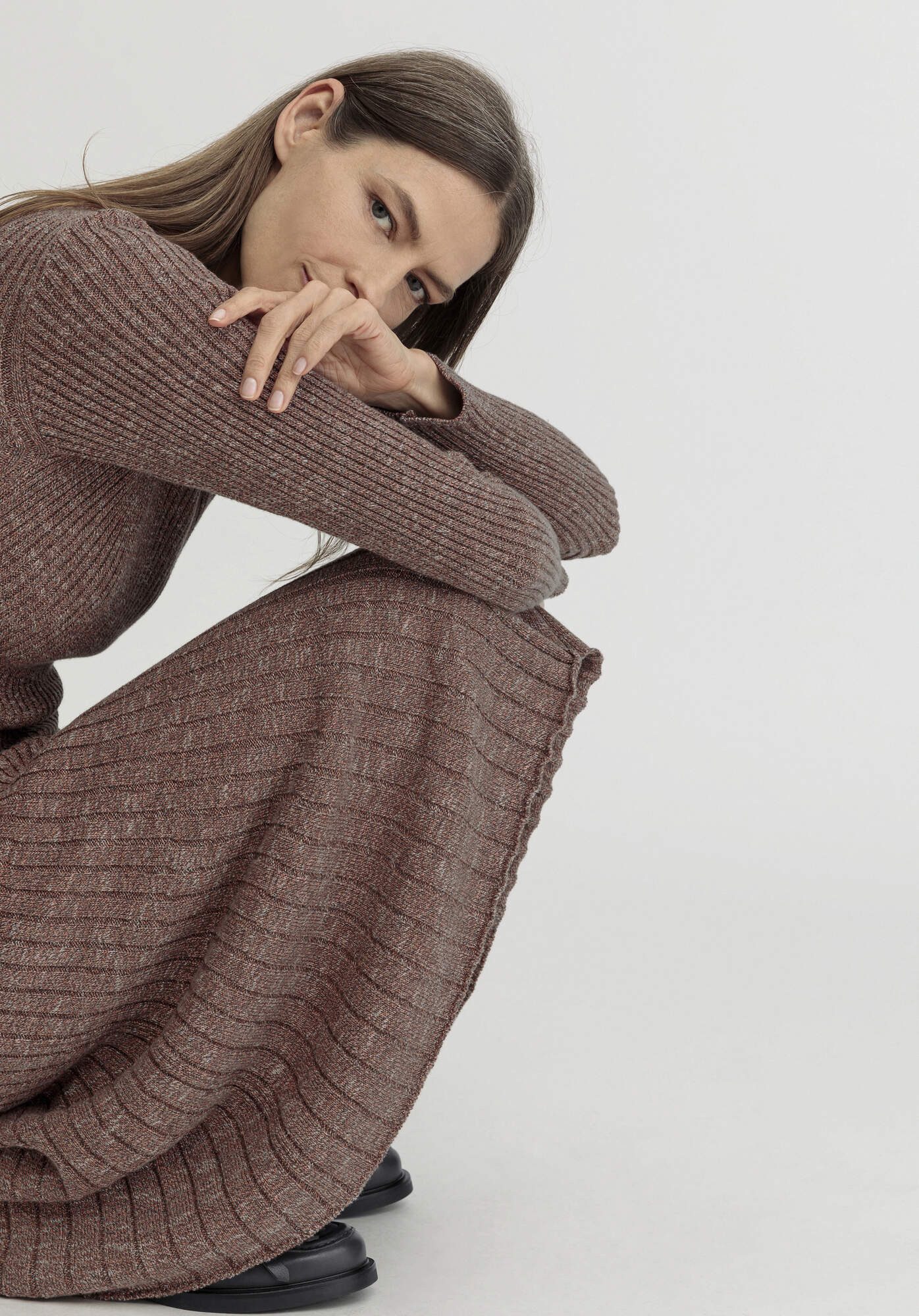 Hessnatur Knitted Dress Midi Slim (1-piece)