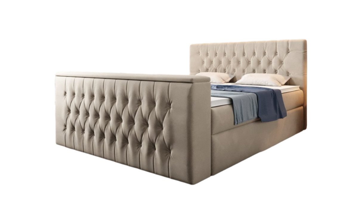 Luxusbetten24 Boxspringbett Velano, mit TV Lift günstig online kaufen
