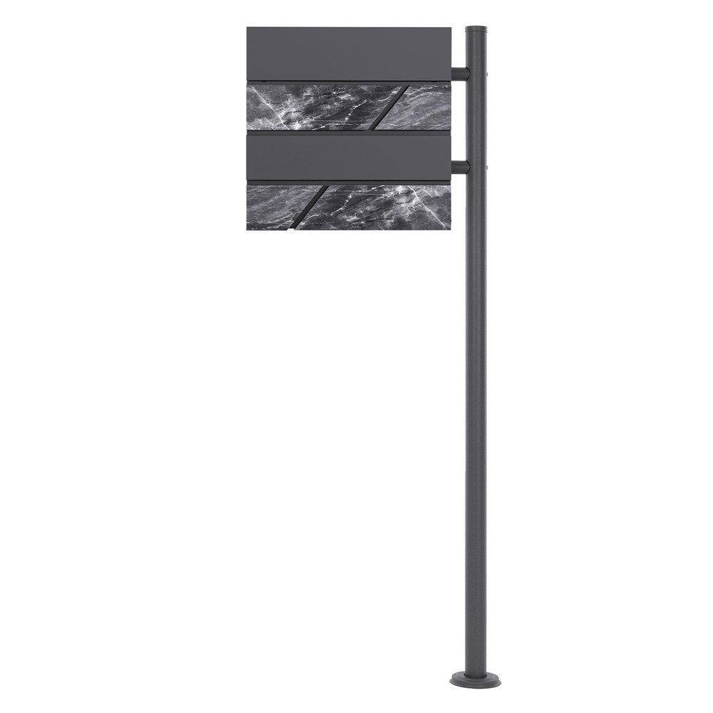 ML-DESIGN Standbriefkasten Briefkasten Postkasten mit Zeitungsfach, günstig online kaufen