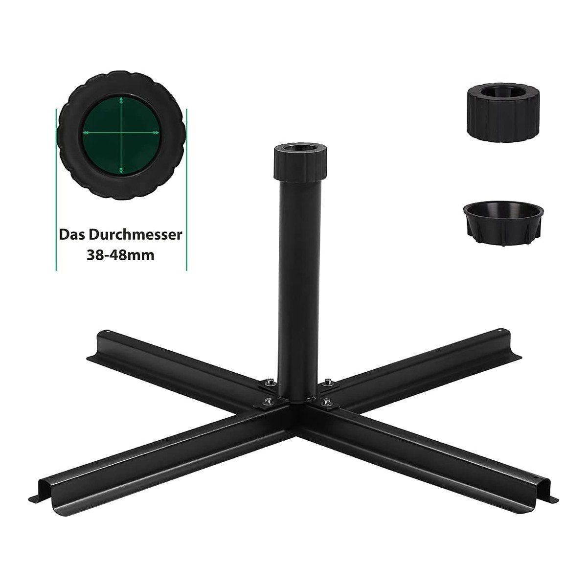 Sekey Plattenständer Sonnenschirmständer Kreuzständer für Mastdurchmesser günstig online kaufen