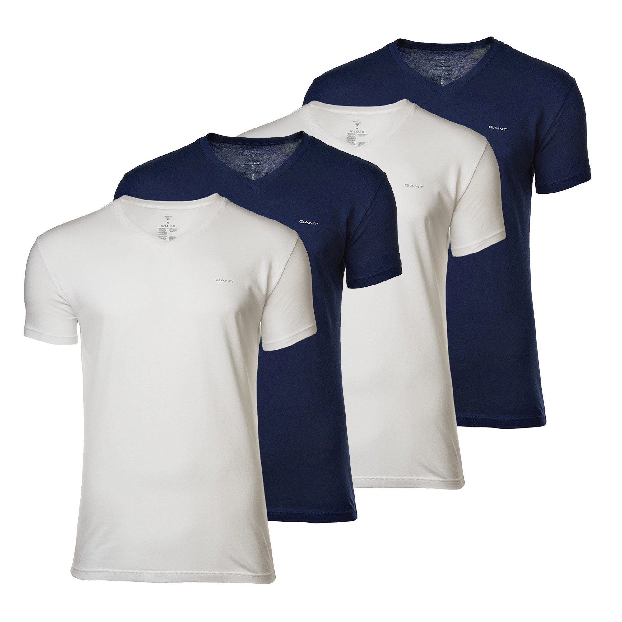 T-Shirt Herren T-Shirt 4er Pack Baumwolle