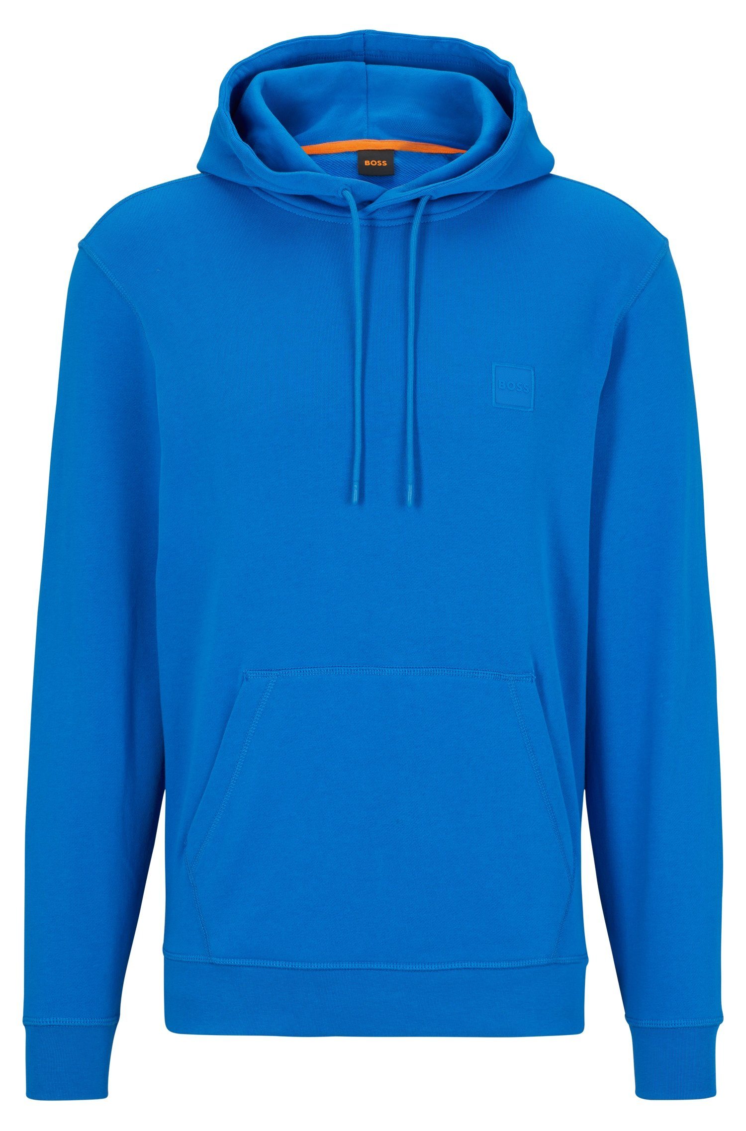 ORANGE BOSS Kapuzensweatshirt open Wetalk (1-tlg) mit gesticktem Markenlabel blue BOSS