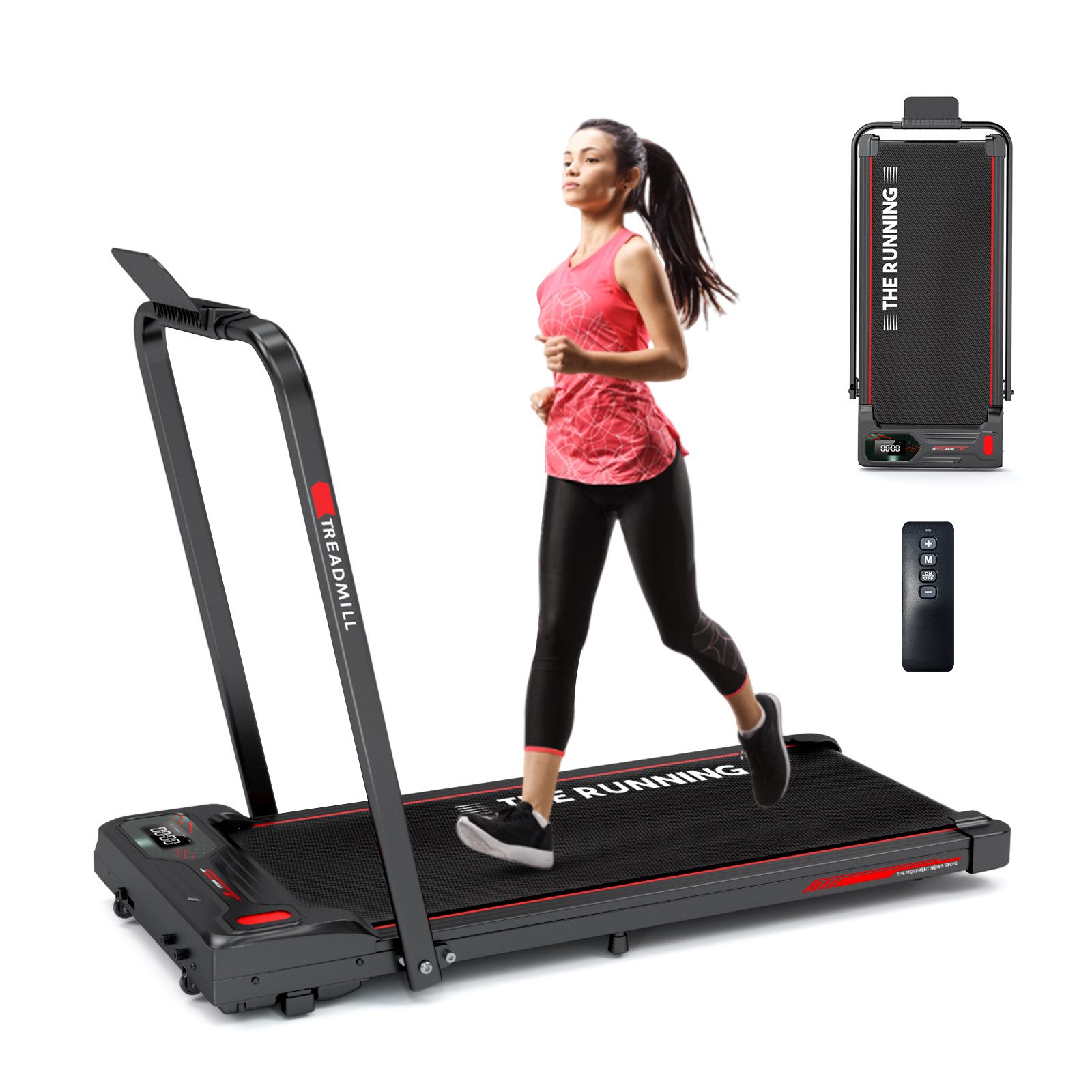 Laufband für Zuhause, 1-12 km/h, 2.25HP Motor, klappbar
