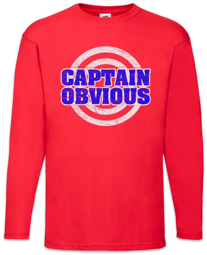 Langarmshirt Captain Obvious Langarm T-Shirt Geek Nerd Mathelehrer Hero Mathe