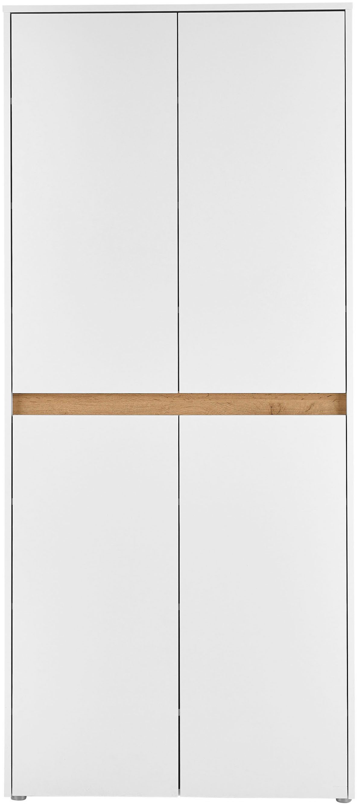 Home affaire Schuhschrank City/Giron, modernes Schuhregal, Schrank für 32 Schuhe, Schuhkommode acht Schuhfächer, viel Stauraum, 93 cm breit – Bild 3 von 5