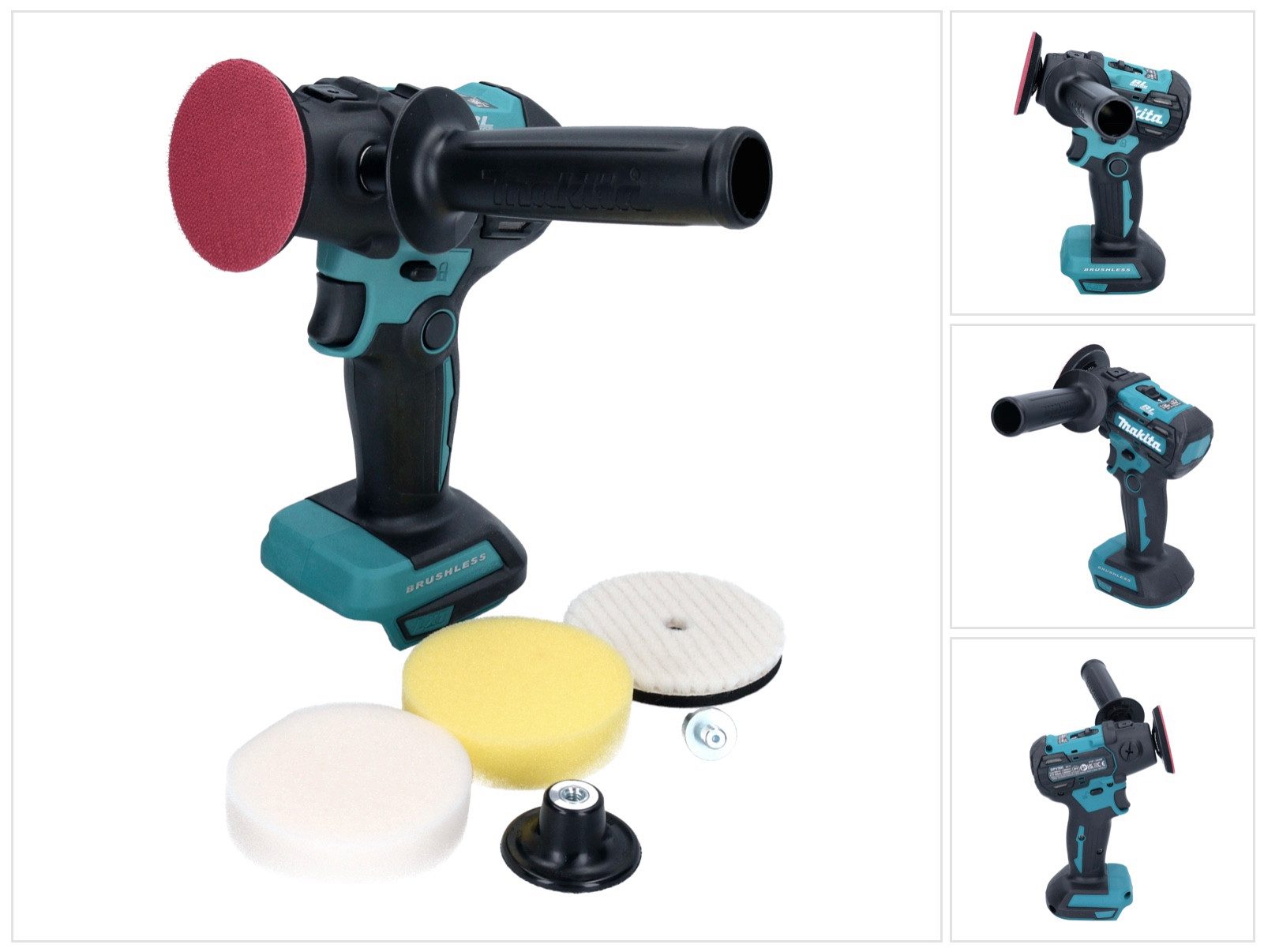 Makita Akku-Exzenterschleifer DPV 300 Z Akku Schleifer Polierer 18 V 50 / 80 mm Brushless Solo