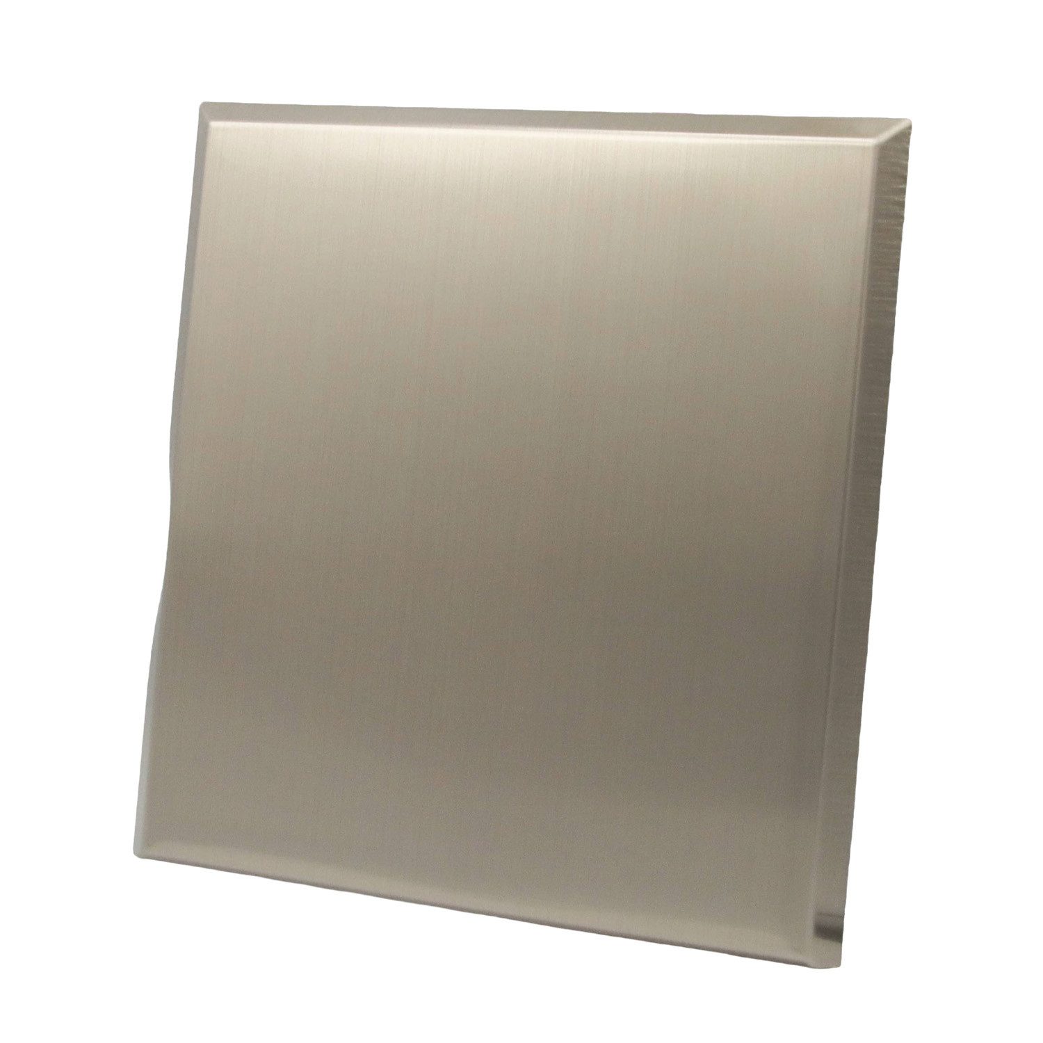 Haas Otto Ablaufrohr Gebürstete Edelstahl Blende für großen OHA-Wandeinbaukasten, 90 °