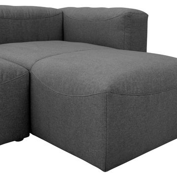 58 aufm Kessel Sofa Sofa 2-Sitzer mit Ottomane rechts + Hocker Kaleigh, Sparpreis inkl. Kostenlosem Versand 1 Teile, hochwertig verarbeitet,bequemer Sitz