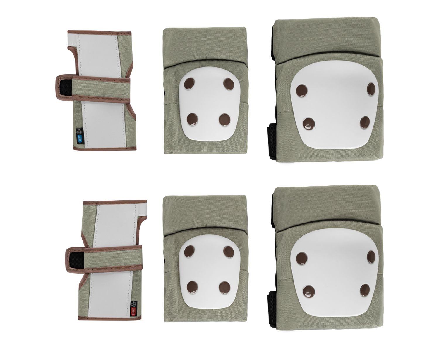 Kikkaboo Protektoren-Set Protektoren-Set XS, 6-teilig, Protektoren-Set, Größe XS, bis 25 kg, Polyester, Schützer