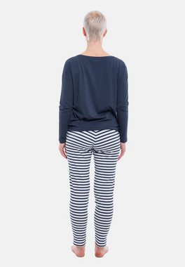 Mey Pyjama Tessie (Set, 2 tlg) Schlafanzug - Atmungsaktiv - Langarm-Shirt und lange Hose im Set