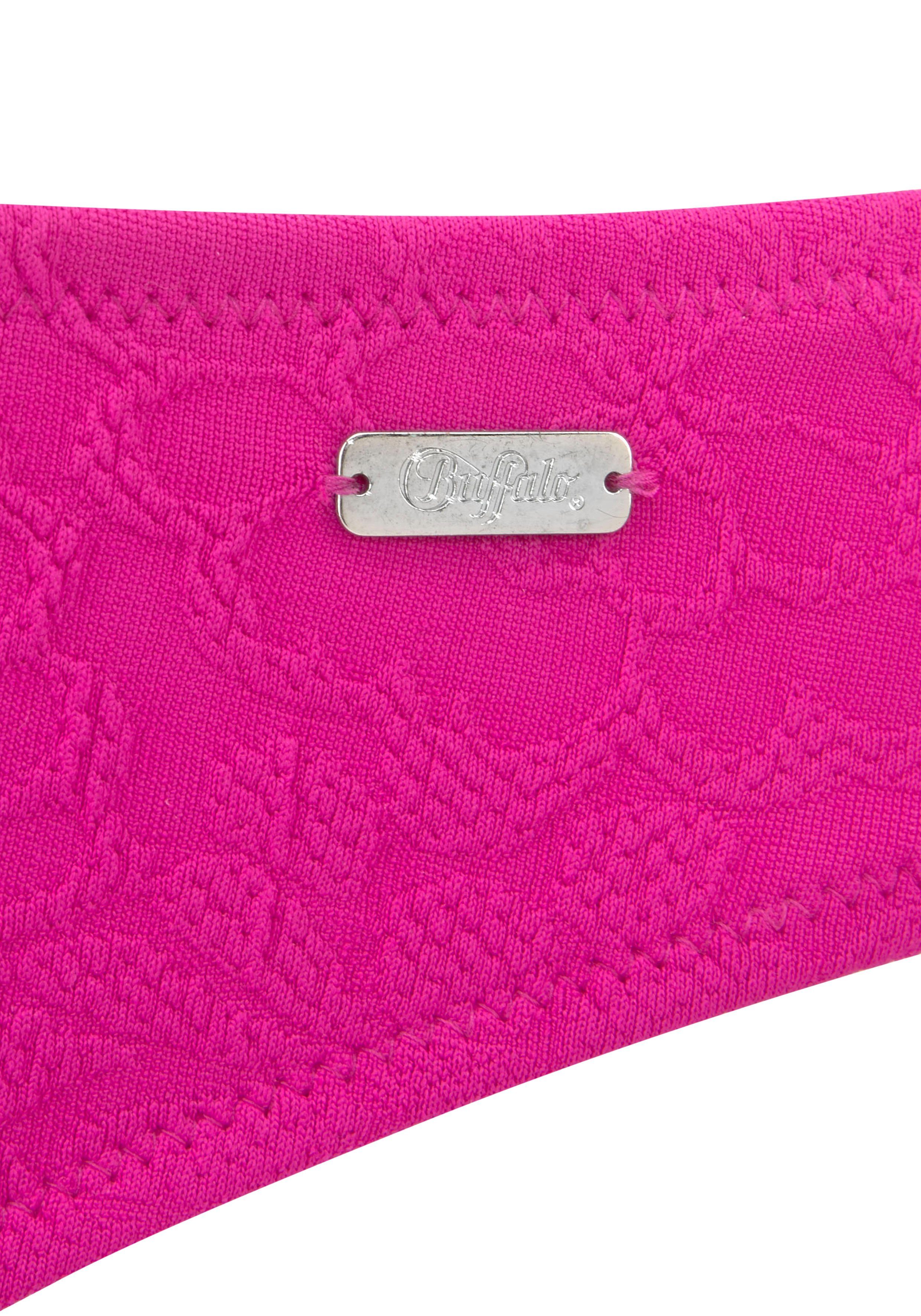 Buffalo Bikini-Hose Bubble mit floralem Strukturmuster