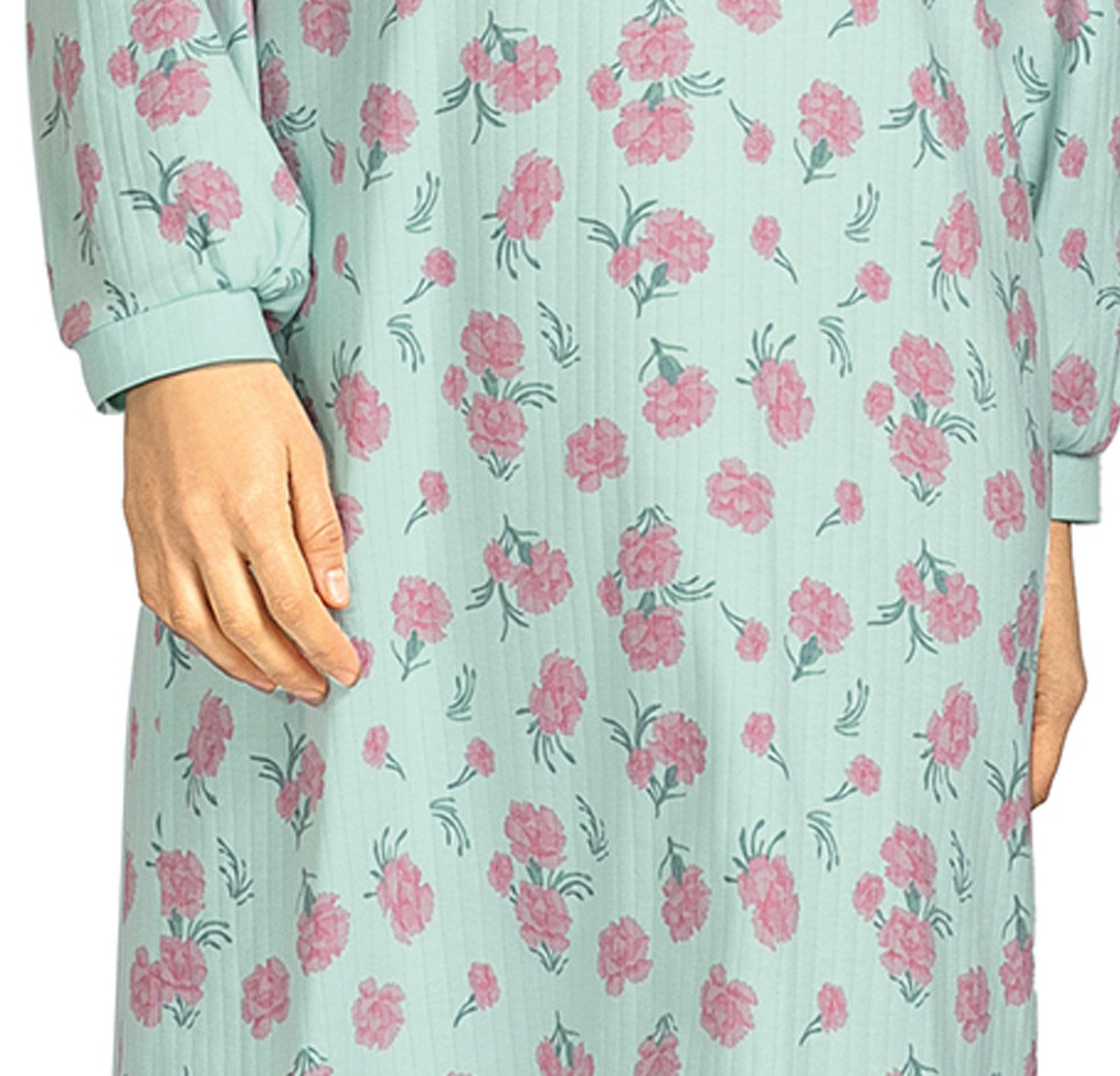 comtessa Nachthemd Lovely Dreams (Set, 1-tlg., 1-teilig) Damen Schlafshirt ca.110cm Baumwolle Interlock geknöpft große Größen