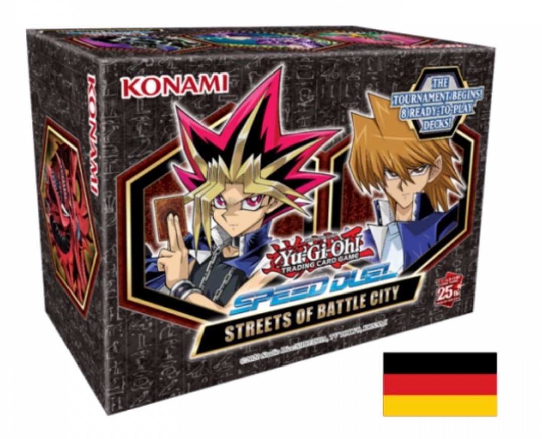 Konami Spiel Yu-Gi-Oh! Speed Duel GX: Streets of Battle City Box - Deutsche Karten