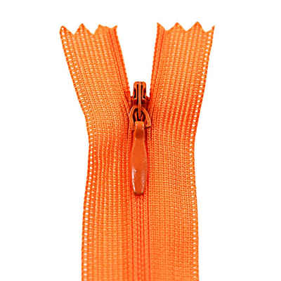 maDDma Reißverschluss 1 Reißverschluss spiral verdeckt 20cm, unteilbar, unsichtbar, 158 flame orange