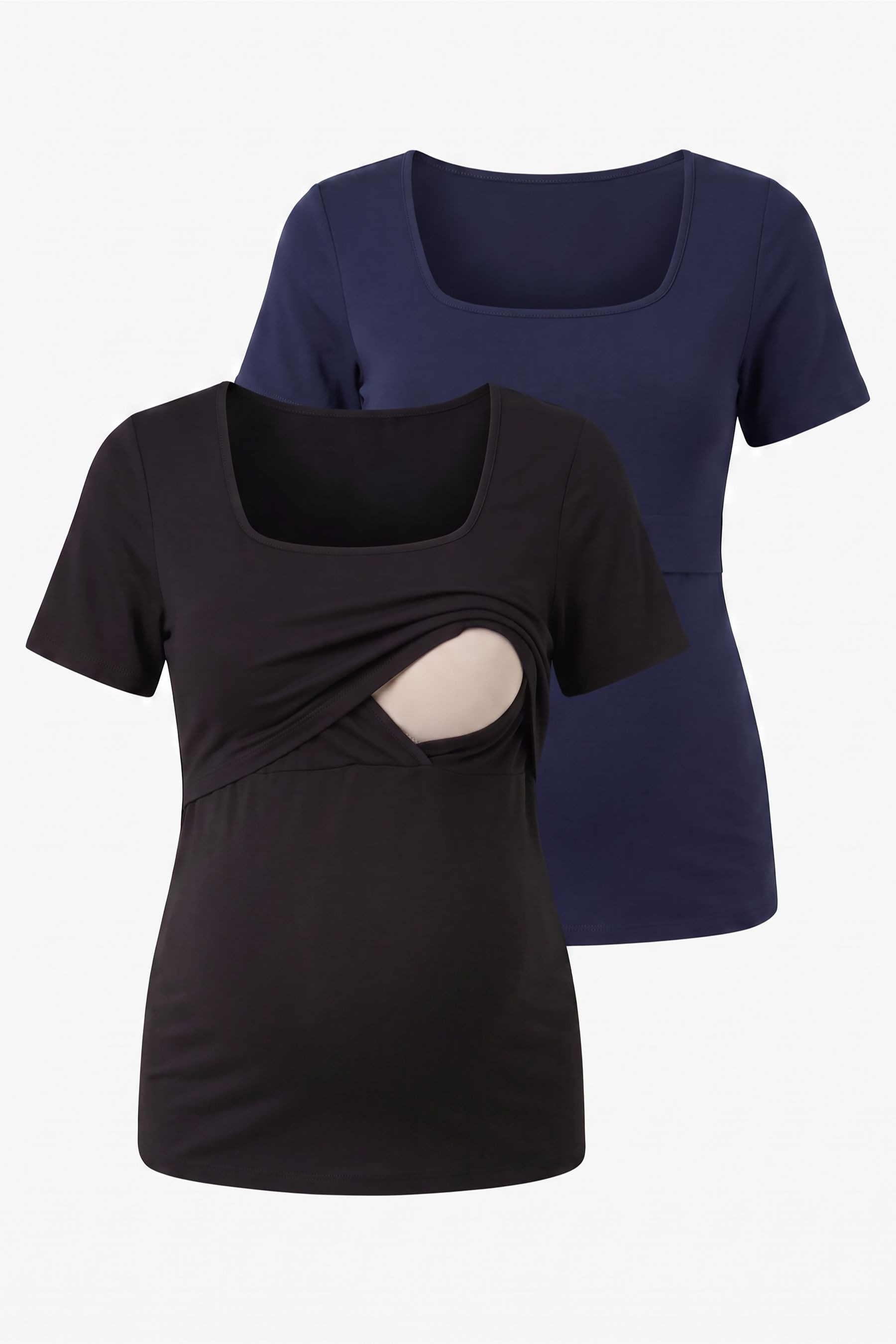 Seraphine Kurzarmbluse Seraphine Langarmtops, Umstandsmode, 2er-Pack (2-tlg)