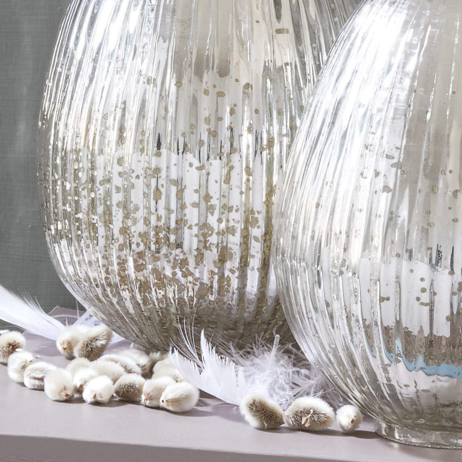 Mirabeau Osterei Osterei 2er Set Duvera silber