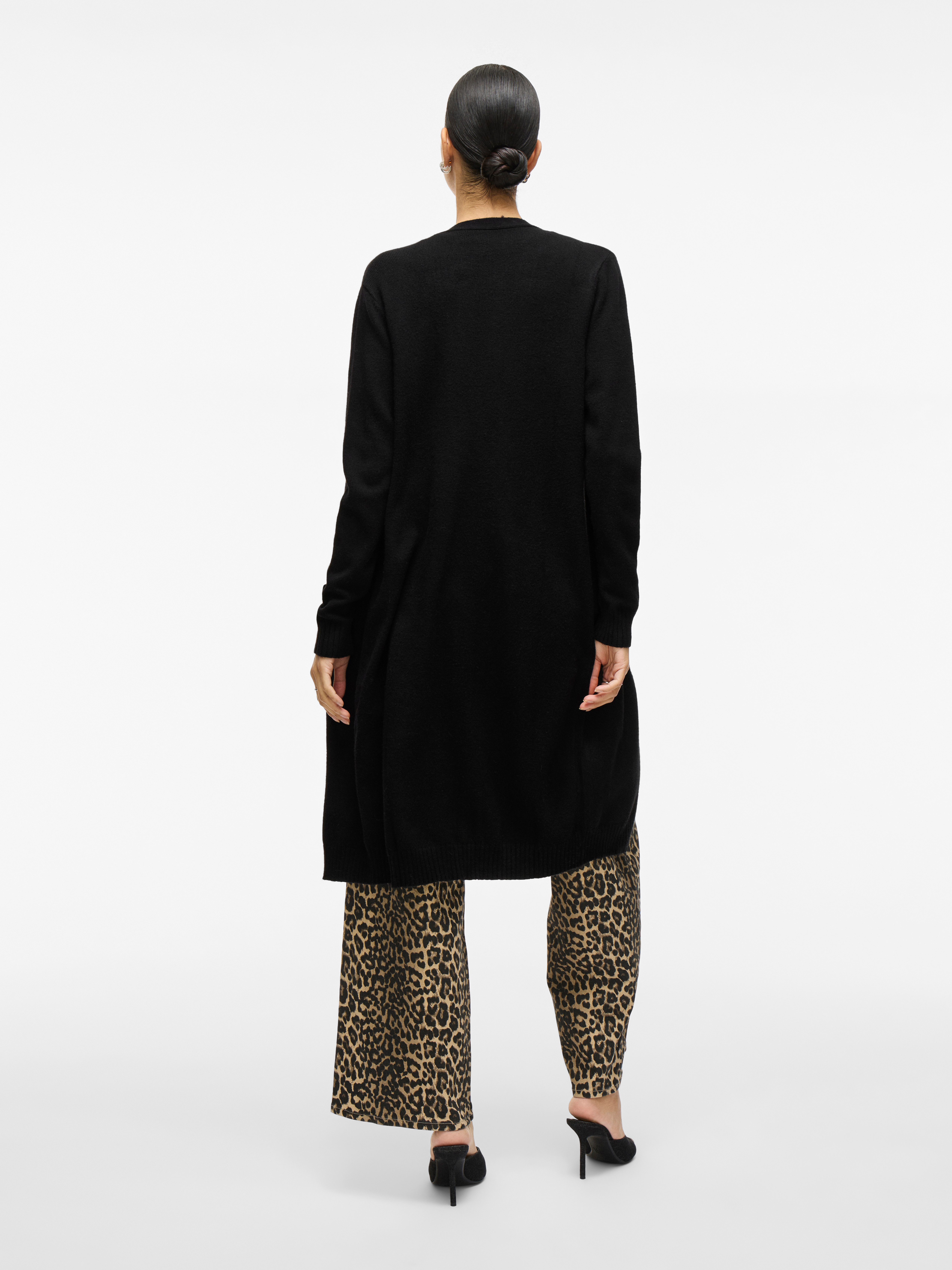 Vila Longstrickjacke VIRIL LONG L/S KNIT CARDIGAN - NOOS in knielanger Form