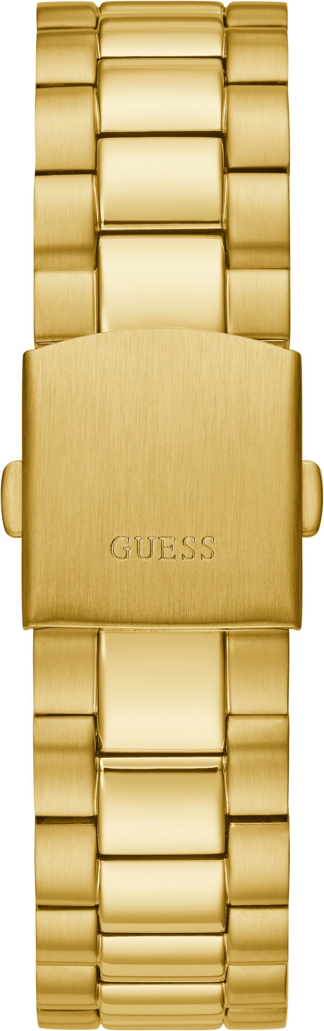 Guess Quarzuhr CONNOISSEUR GW0265G2, Armbanduhr, Herrenuhr, Datum, Wochentag, Edelstahlarmband