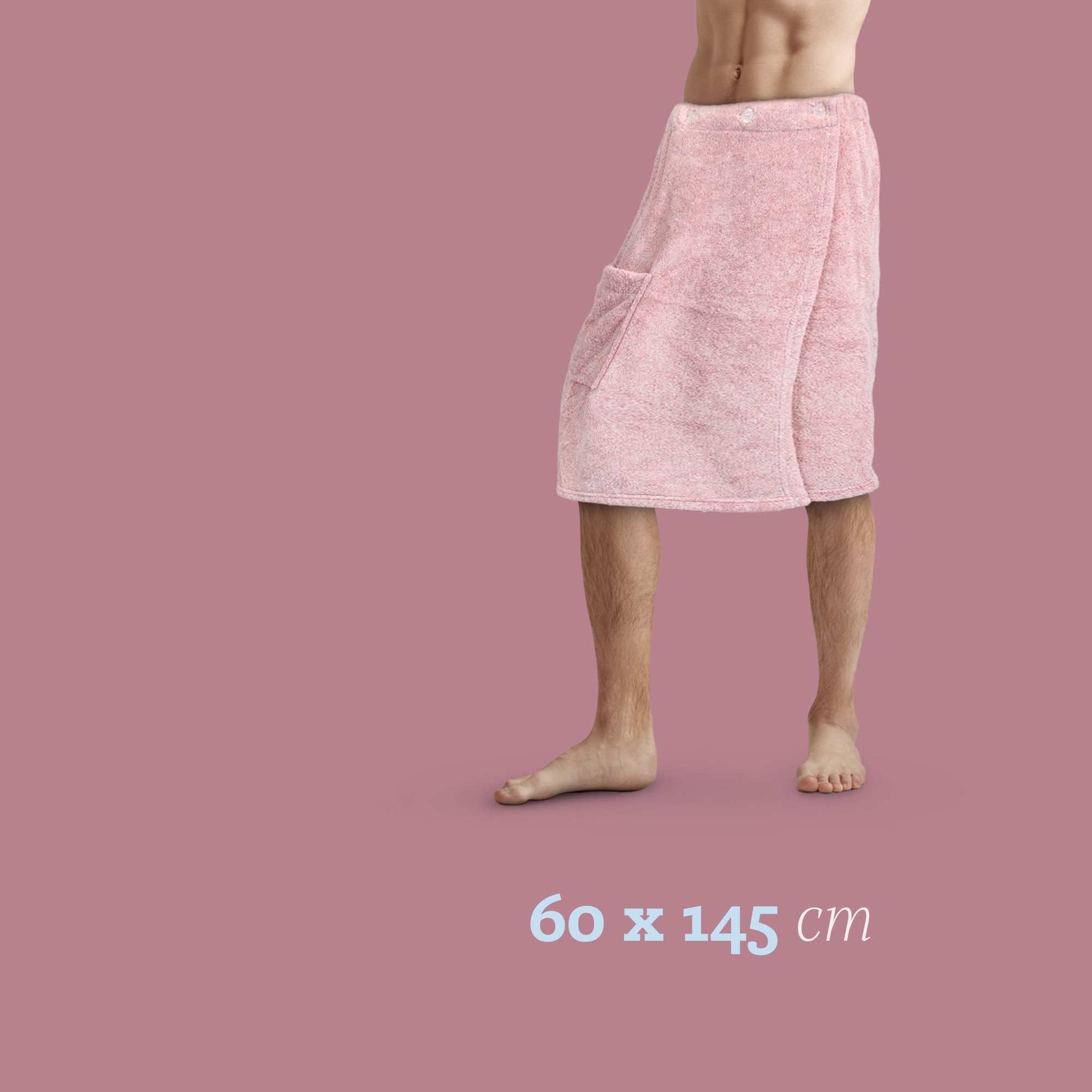 Bestlivings Saunatuch Herren 60x145cm, Sauna Kilt günstig online kaufen