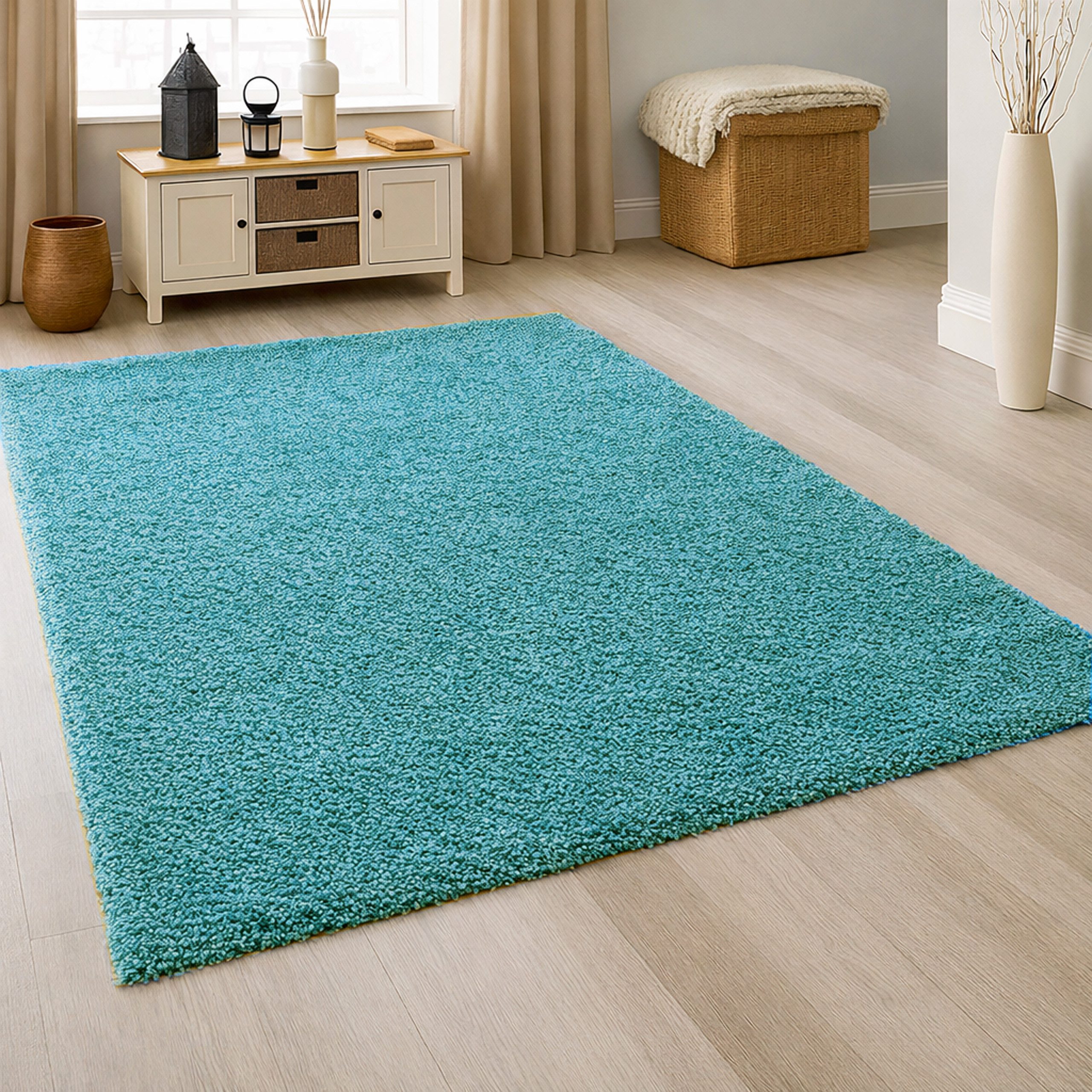 Carpetia Hochflor-Teppich Modernes Shaggy-Design, rechteckig, Höhe: 30 mm, weich, pflegeleicht, strapazierfähig