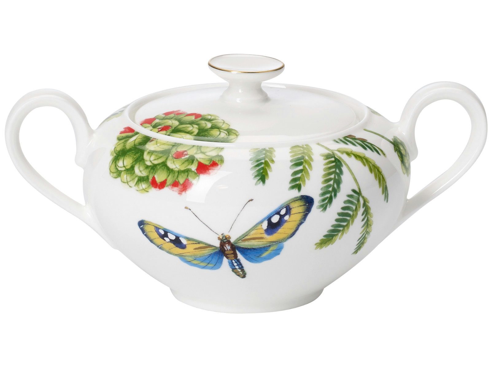 Villeroy & Boch Zuckerdose Amazonia Anmut Zuckerdose 6 Pers. 0,35 l, Premium Bone Porcelain