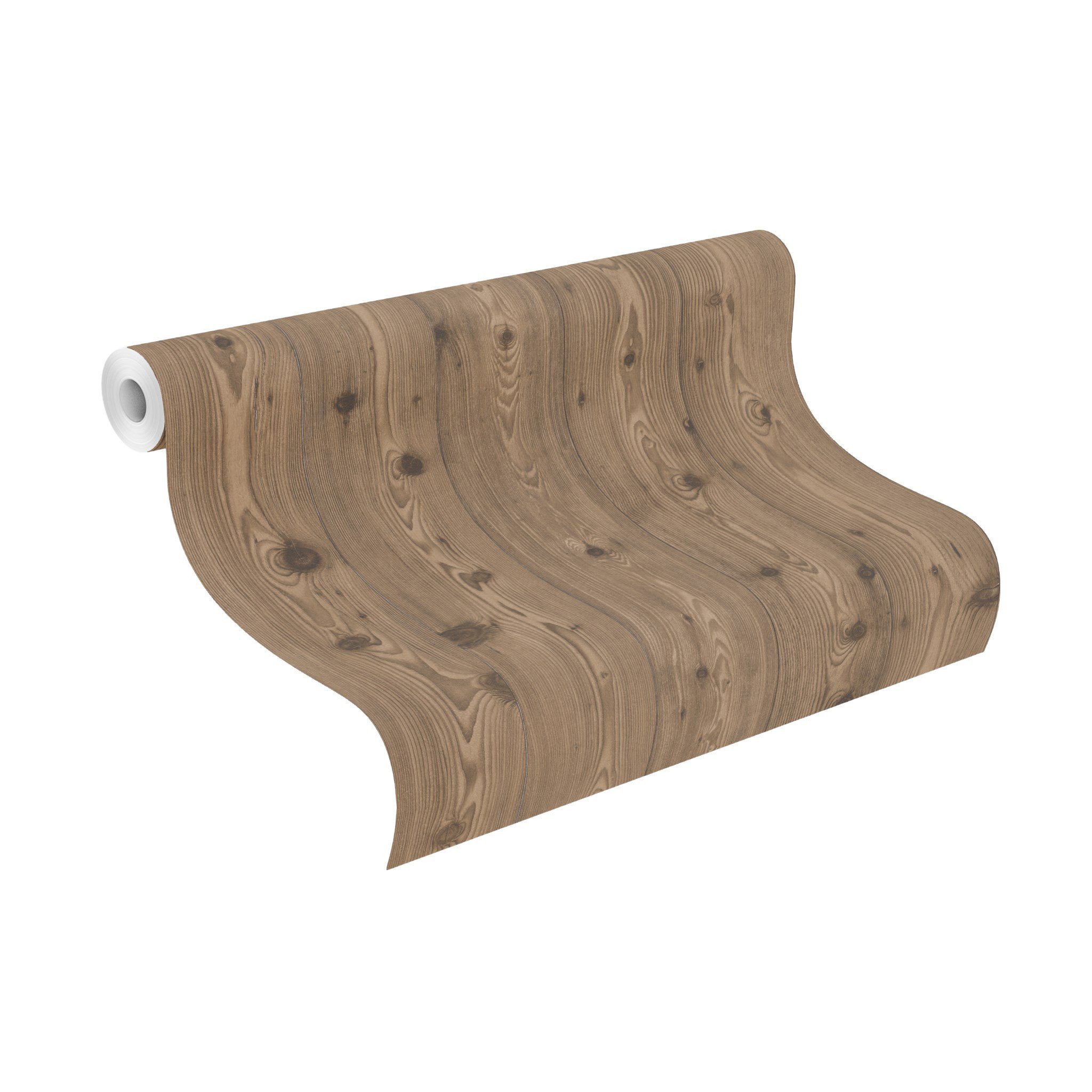 Rasch Papiertapete mit Holzoptik, glatt, Holz, günstig online kaufen