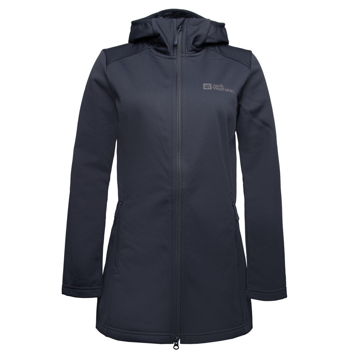 Jack Wolfskin Softshellmantel Windhain Coat Damen Übergangsjacke, Windbreaker, Outdoor, Funktionsjacke, Wanderjacke
