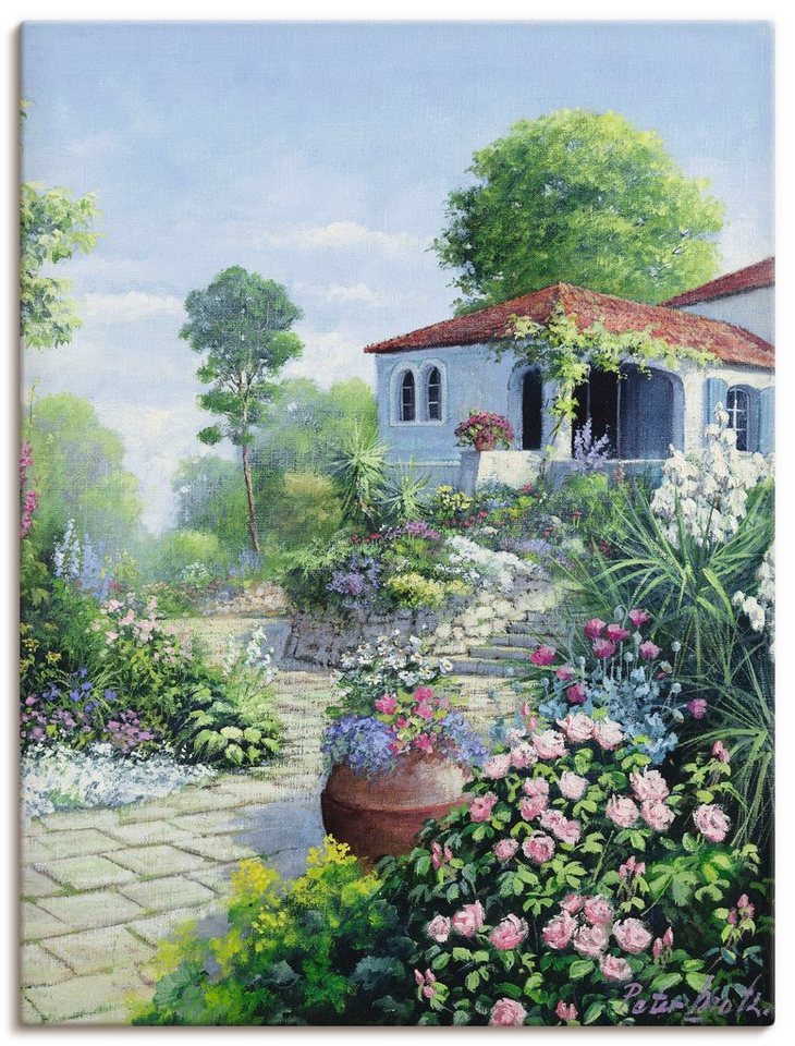 Artland Wandbild Italienischer Garten I, Garten (1 St), als Leinwandbild,  Wandaufkleber oder Poster in versch. Größen