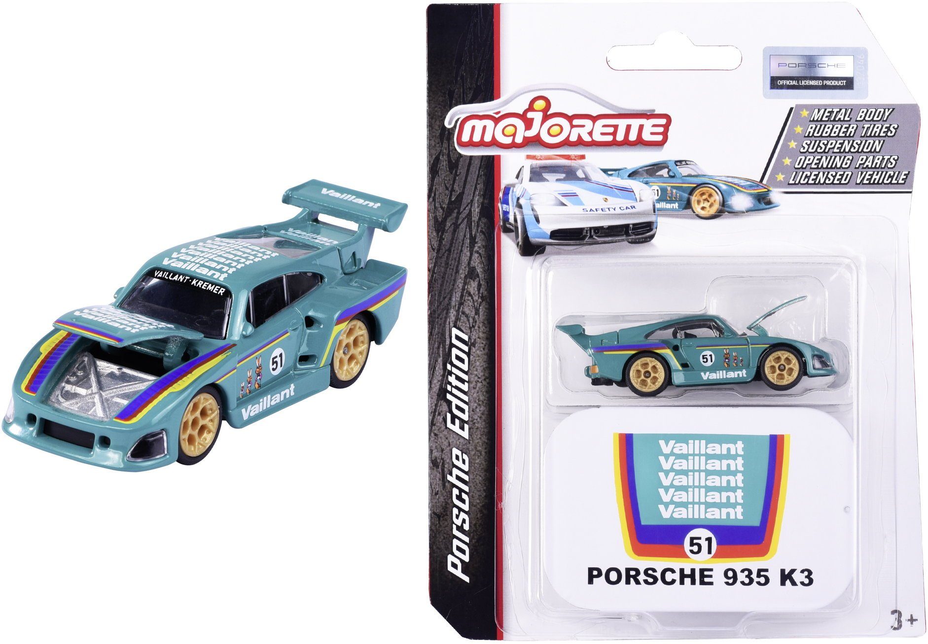Deluxe Porsche Motorsport K3 212053161Q02 majORETTE Porsche Spielzeug-Auto 953 Edition